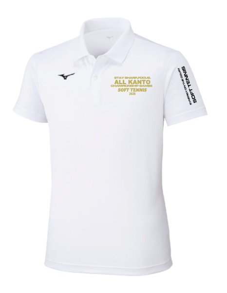 画像1: ソフトテニス関東大会2026ポロシャツWH (1)