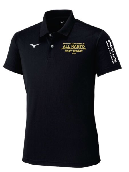 画像1: ソフトテニス関東大会2026ポロシャツBK (1)
